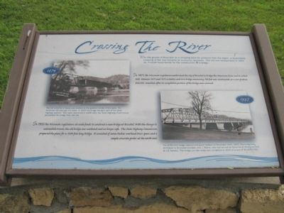 Crossing the River Marker. Click for full size. Crossing the River Marker image. Click for full size.