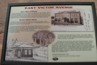 East Victor Avenue Marker image. Click for full size.