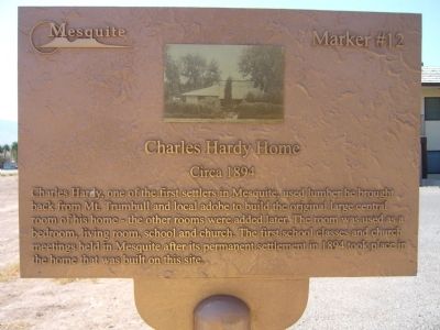 Charles Hardy Home Marker. Click for full size. Charles Hardy Home Marker image. Click for full size.