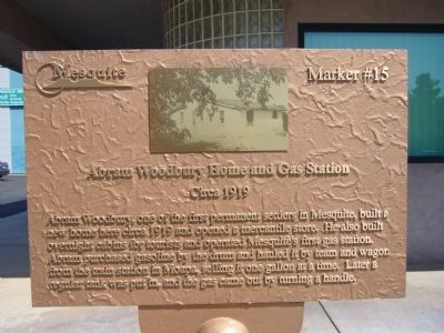 Abram Woodbury Home and Gas Station Marker. Click for full size. Abram Woodbury Home and Gas Station Marker image. Click for full size.