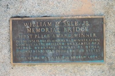 William Sell Jr. Memorial Bridge Marker image. Click for full size.
