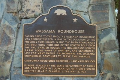 Wassama Roundhouse Marker image. Click for full size.