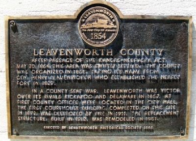 Leavenworth County Marker image. Click for full size.