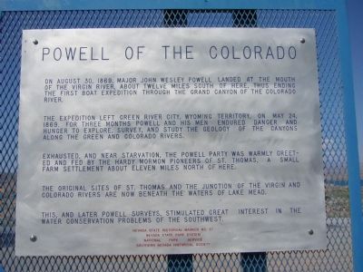 Powell of the Colorado Marker image. Click for full size.
