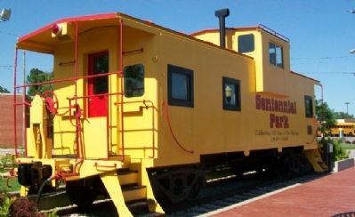 Centennial Park Caboose and Marker image. Click for full size.