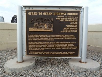 Ocean-to-Ocean Bridge Highway Bridge Marker image. Click for full size.