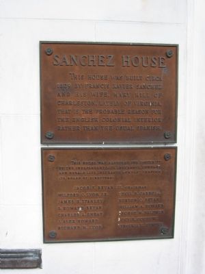 Sanchez House Marker image. Click for full size.