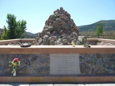 Mountain Meadows Massacre Grave Site Memorial Marker. Click for full size. Mountain Meadows Massacre Grave Site Memorial Marker image. Click for full size.