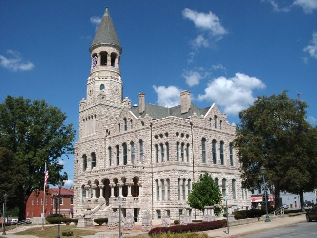 South/East Corner - - Washington County Courthouse - - Salem, Indiana. Click for full size. South/East Corner - - Washington County Courthouse - - Salem, Indiana image. Click for full size.