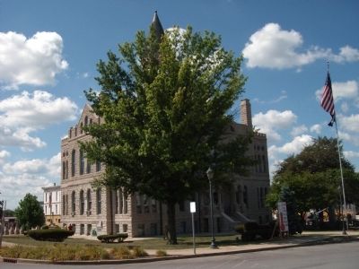 North/East Corner - - Washington County Courthouse - - Salem, Indiana. Click for full size. North/East Corner - - Washington County Courthouse - - Salem, Indiana image. Click for full size.