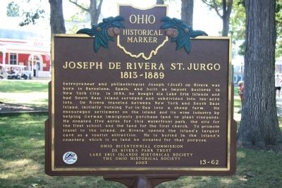 Joseph De Rivera St. Jurgo, 1813-1889 Marker image. Click for full size.