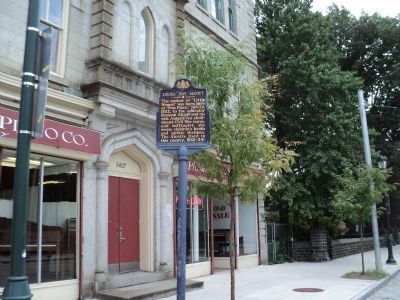 Marker on Germantown Avenue. Click for full size. Marker on Germantown Avenue image. Click for full size.