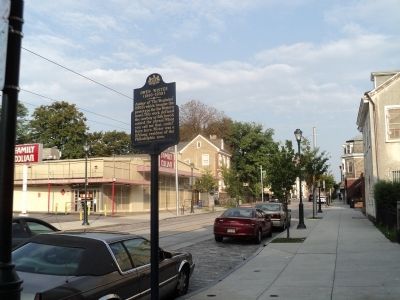 Marker on Germantown Avenue image. Click for full size.