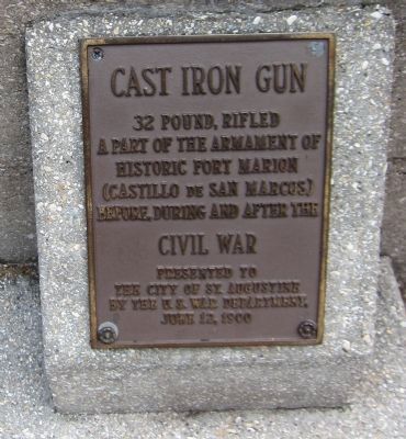 Cast Iron Gun Marker. Click for full size. Cast Iron Gun Marker image. Click for full size.