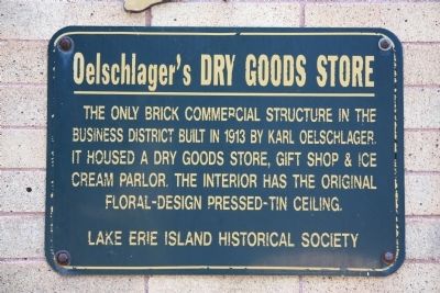 Oelschlager's Dry Goods Store Marker image. Click for full size.