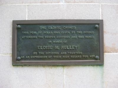 Hulley Tower Plaque image. Click for full size.