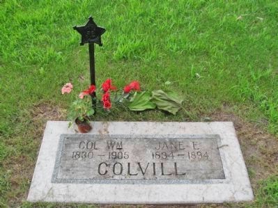 William and Jane Colvill Grave image. Click for full size.