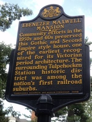 Ebenezer Maxwell Mansion Marker image. Click for full size.