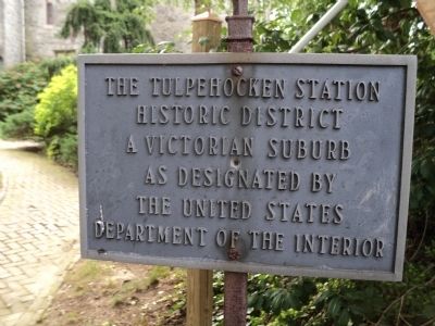 The Tulpehocken Station Historic District Marker. Click for full size. The Tulpehocken Station Historic District Marker image. Click for full size.