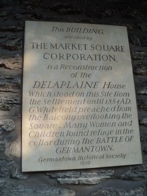 Delplaine House Marker. Click for full size. Delplaine House Marker image. Click for full size.