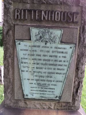 Rittenhouse Marker image. Click for full size.
