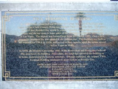 TWA Terminal Building Marker. Click for full size. TWA Terminal Building Marker image. Click for full size.
