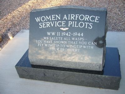 Women Airforce Service Pilots Marker image. Click for full size.
