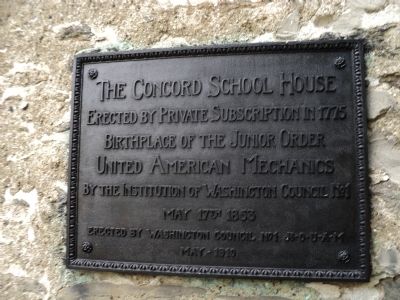 The Concord School House Marker image. Click for full size.