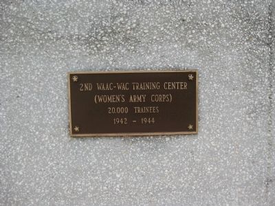 Women's Army Corps Marker image. Click for full size.