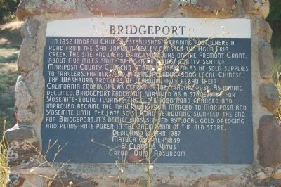 Bridgeport Marker image. Click for full size.