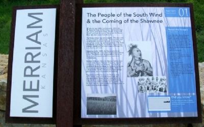 The People of the South Wind & the Coming of the Shawnee Marker. Click for full size. The People of the South Wind & the Coming of the Shawnee Marker image. Click for full size.