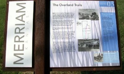 The Overland Trails Marker image. Click for full size.