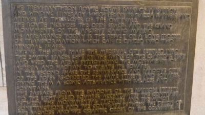 The Trevi - Pantheon Route Marker (English text). Click for full size. The Trevi - Pantheon Route Marker (English text) image. Click for full size.