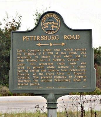 Petersburg Road Marker image. Click for full size.