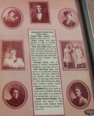 The Ladies of the Fortune Club (detail from the marker). Click for full size. The Ladies of the Fortune Club (detail from the marker) image. Click for full size.