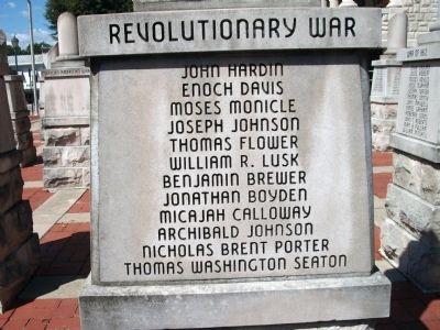 Panel 'Two' - Revolutionary War Memorial "Three" image. Click for full size.