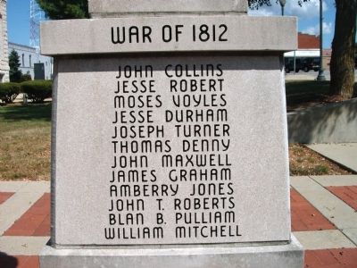 Panel 'One' - War of 1812 - Memorial "One" image. Click for full size.
