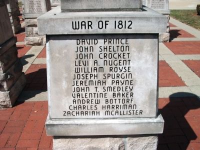 Panel 'Two' - War of 1812 - Memorial "One" image. Click for full size.