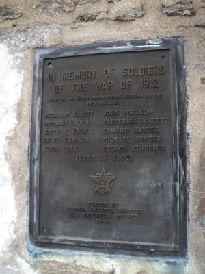 Soldiers of the War of 1812 Marker image. Click for full size.