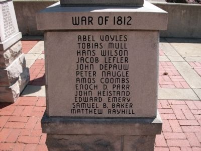 Panel 'Three' - War of 1812 - Memorial "Two" image. Click for full size.