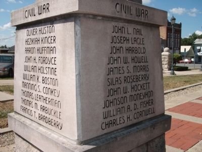 Panel 'Three & Four' - Civil War - Memorial "Three" image. Click for full size.