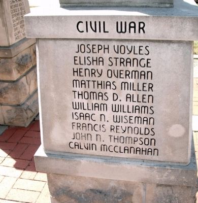Panel 'Three' - Civil War - Memorial "Five" image. Click for full size.