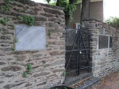 Markers at the Upper Burying Ground. Click for full size. Markers at the Upper Burying Ground image. Click for full size.