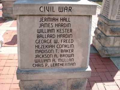 Panel 'Four' - Civil War - Memorial "Five" image. Click for full size.