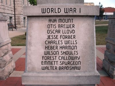 Panel 'One' - World War I - Memorial "One" image. Click for full size.