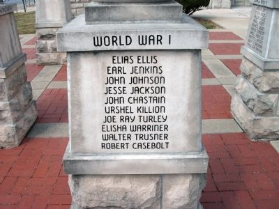 Panel 'Two' - World War I - Memorial "One" image. Click for full size.