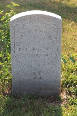 Henry D. Kingsbury's Gravestone. Click for full size. Henry D. Kingsbury's Gravestone image. Click for full size.