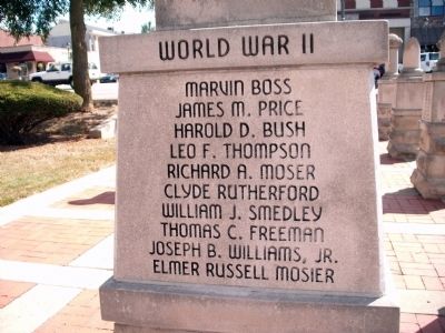 Panel 'Two' - World War II - Memorial "One" image. Click for full size.