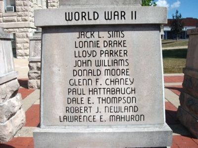 Panel 'One' - World War II - Memorial "Two" image. Click for full size.