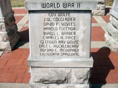 Panel 'Two' - World War II - Memorial "Two" image. Click for full size.